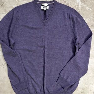 Joseph Abboud V-Neck Sweater Purple